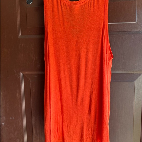 Universal Thread Orange Sleeveless Shirt with front tie - Picture 2 of 4